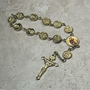 St. Anthony One Decade Rosary Beads, Small, Pocket Prayer Rosary Vintage